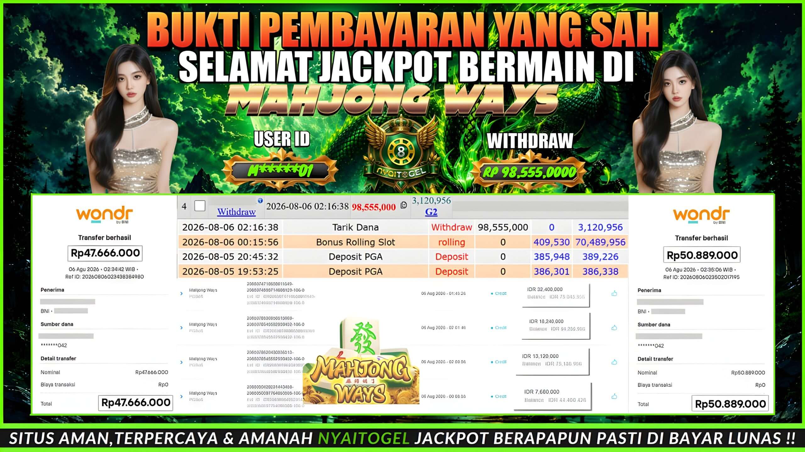 Bukti Jackpot